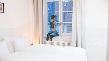 Studio Premium (No 2) | 1 phòng ngủ, bộ trải giường bằng vải cotton Ai Cập