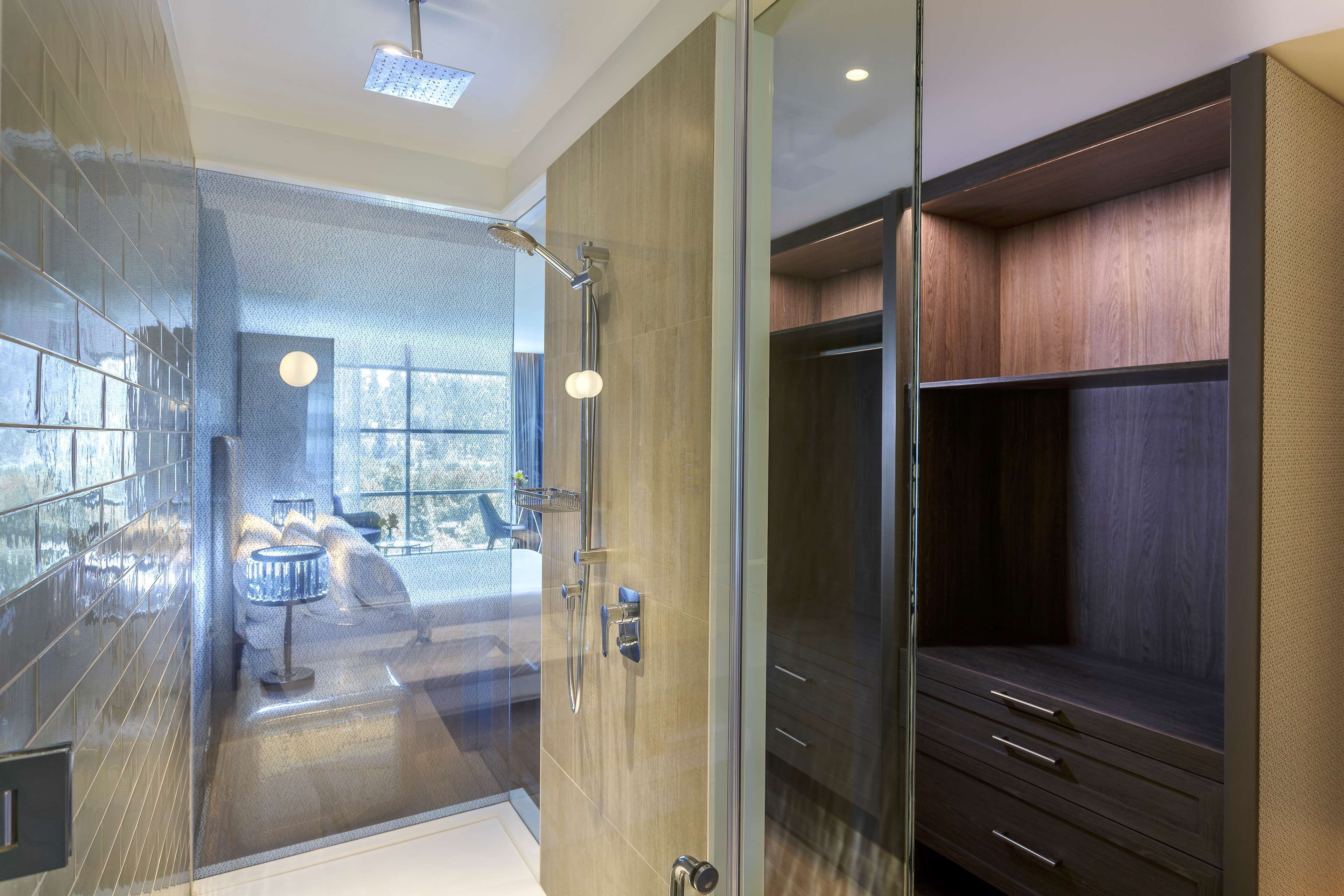 shower, rainfall showerhead, eco-friendly toiletries, hair dryer