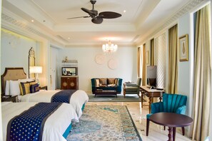 Grand Villa, 2 Single Beds | 1 bedroom, Egyptian cotton sheets, premium bedding, pillow-top beds - The Leela Palace Jaipur (Amer)