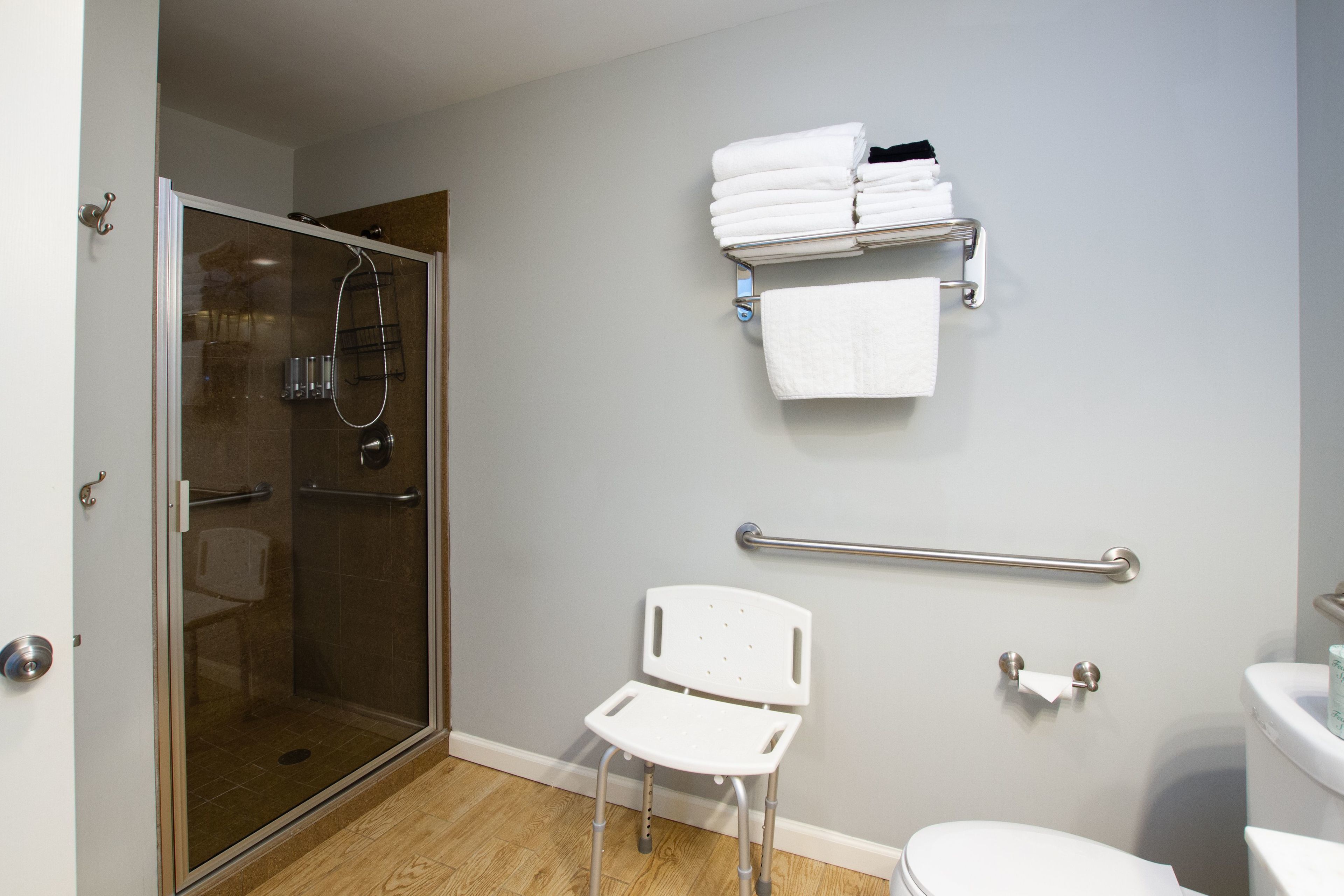 standard room, 2 queen beds, accessible, non smoking (double queen hotel room) | bathroom | free toiletries, hair dryer, towels