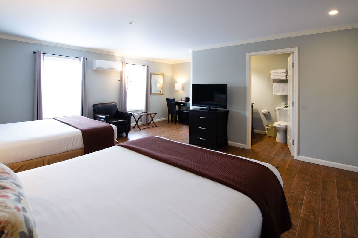 Blackout curtains, iron/ironing board, free WiFi, bed sheets