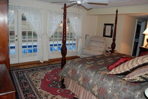 King Bed with Private Bath, First Floor, with Private Patio Overlooking Pool and Pastures