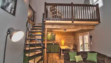 TV connectée, cheminée, lecteur de DVD