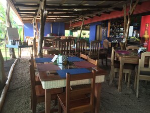 Breakfast, lunch, dinner served; international cuisine, garden views