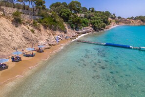 På stranden, badehåndklæder