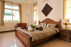 Deluxe Villa, 3 Bedrooms, Pool View, Ground Floor | 3 bedrooms, Egyptian cotton sheets, premium bedding, Select Comfort beds - Hansa Paradise Hill Pool Villa (Pattaya)