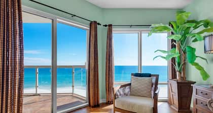 Gulf Front Condo with Luxury Furnishings and Beach Chairs