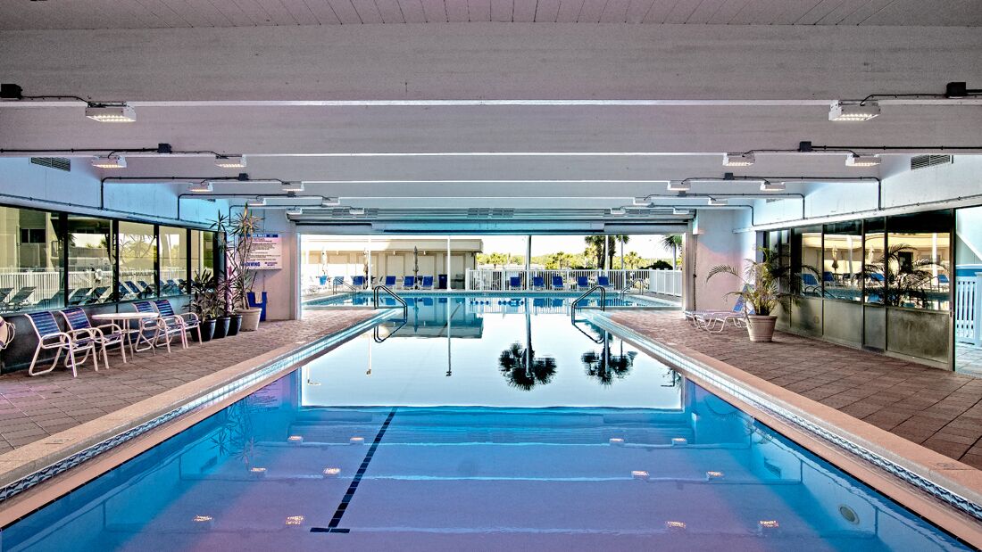 Indoor pool, a heated pool