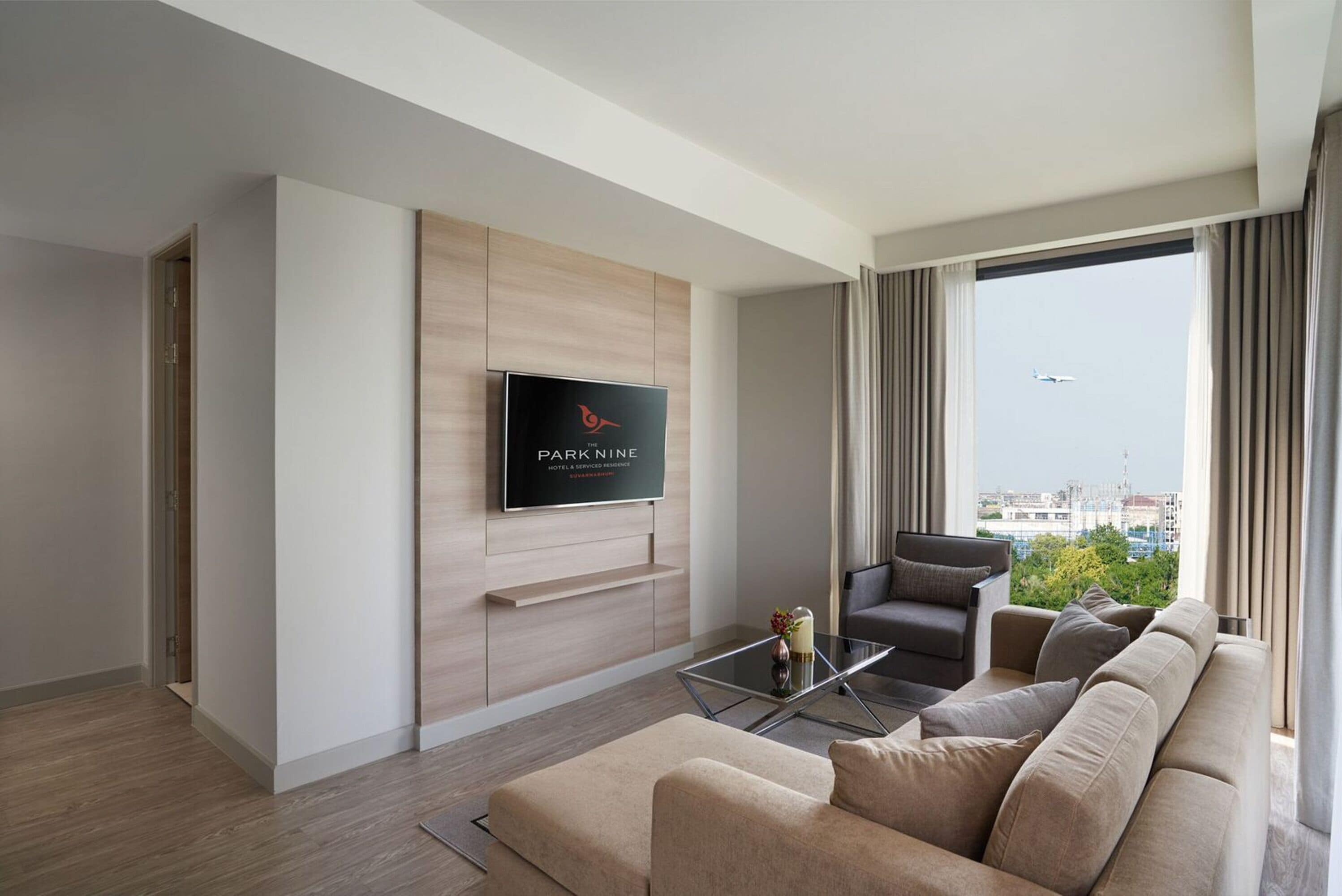 2 bedroom suite | living room | 42-inch smart tv with cable channels, tv