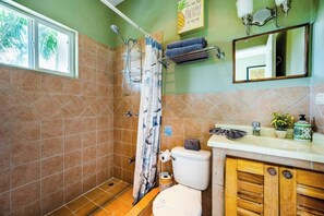Hair dryer, towels