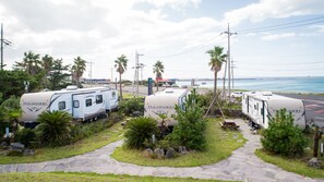 Blick von der Unterkunft