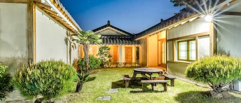 Front of property - evening/night
