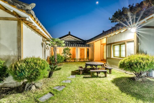 Stone Statue Village Hanok