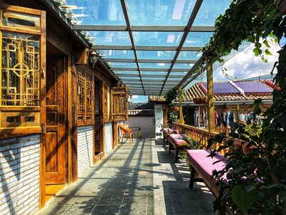 Tourists Courtyard