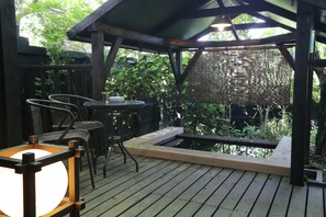 Japanese Style Room with Open-air Bath (Annex)	 | Terrace/patio - Shinwaen (Aso)