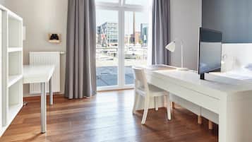 City-Apartment, barrierearm | 1 Schlafzimmer, Zimmersafe, Schreibtisch, kostenloses WLAN