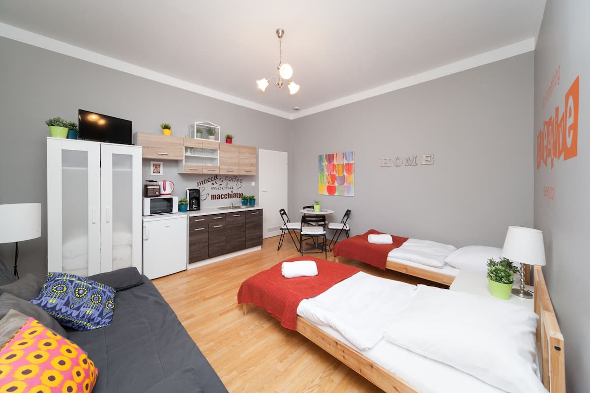 Studio Apartment #32 | Individually decorated, individually furnished, laptop workspace