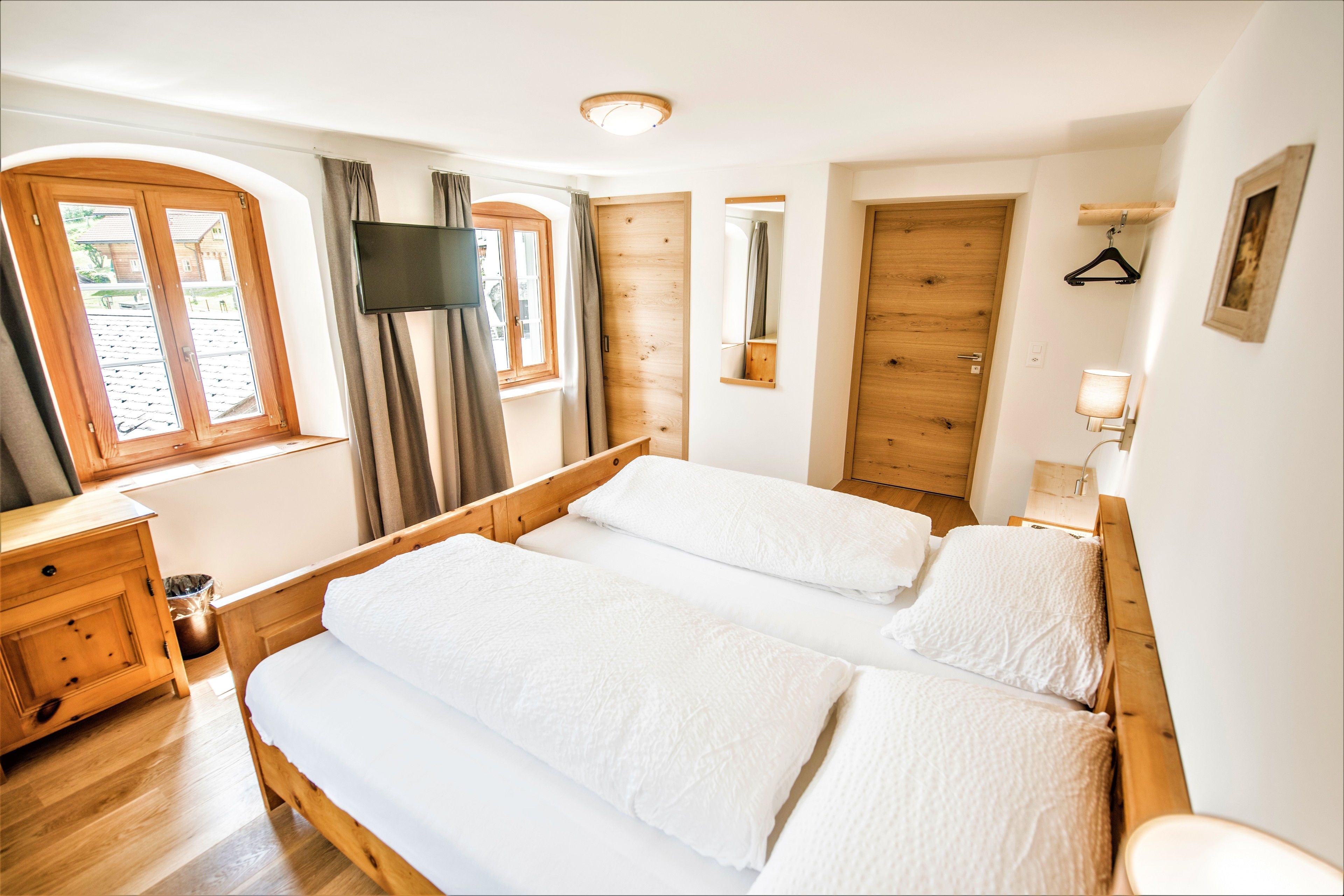 double room, mountain view | in-room safe, desk, blackout curtains, soundproofing