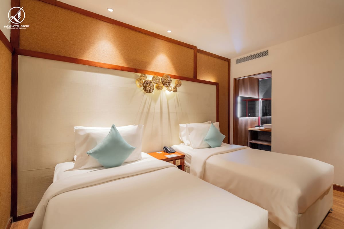 Premium Twin Room | 1 ๊ฐ์ ์นจ์ค, ๋ฏธ๋๋ฐ, ๊ฐ์ค ๋ด ๊ธ๊ณ , ์ฑ
์