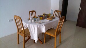 Kontinental frokost er inkludert hver dag