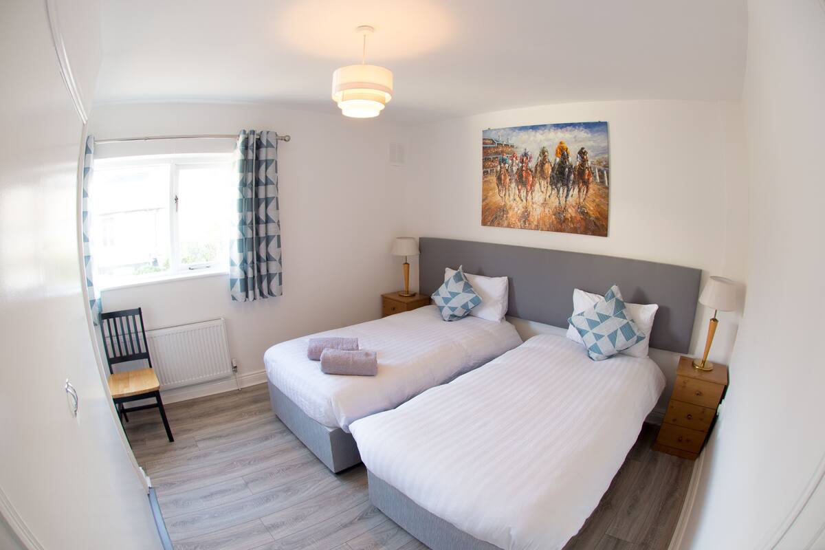 3 habitaciones y ropa de cama de alta calidad