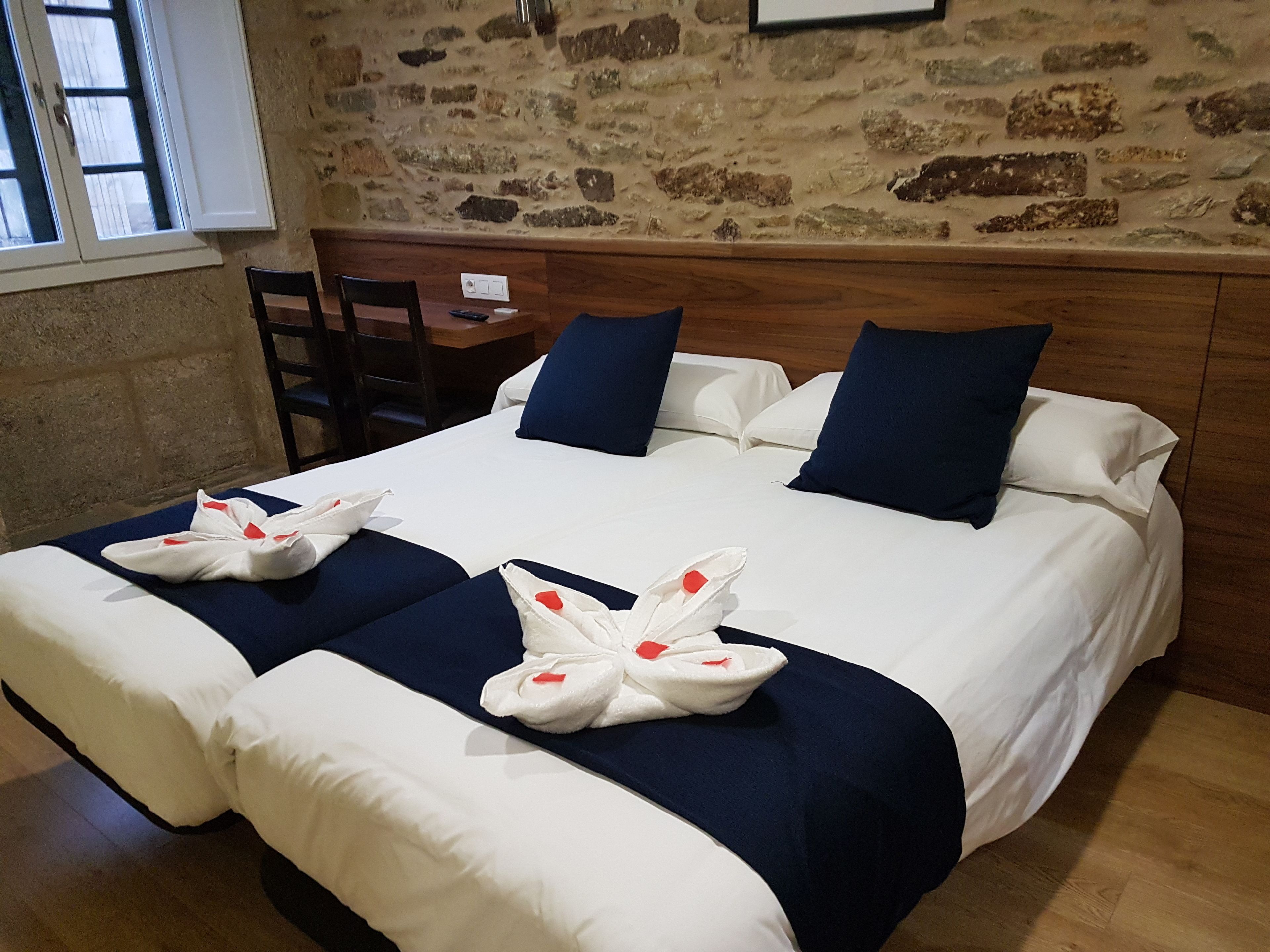 deluxe double room, 2 single beds | desk, blackout curtains, free wifi, bed sheets