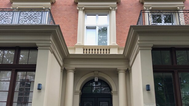 Voorkant van accommodatie