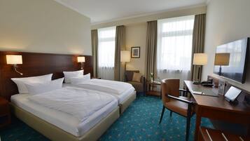 Standard Double Room | Premium bedding, in-room safe, desk, laptop workspace