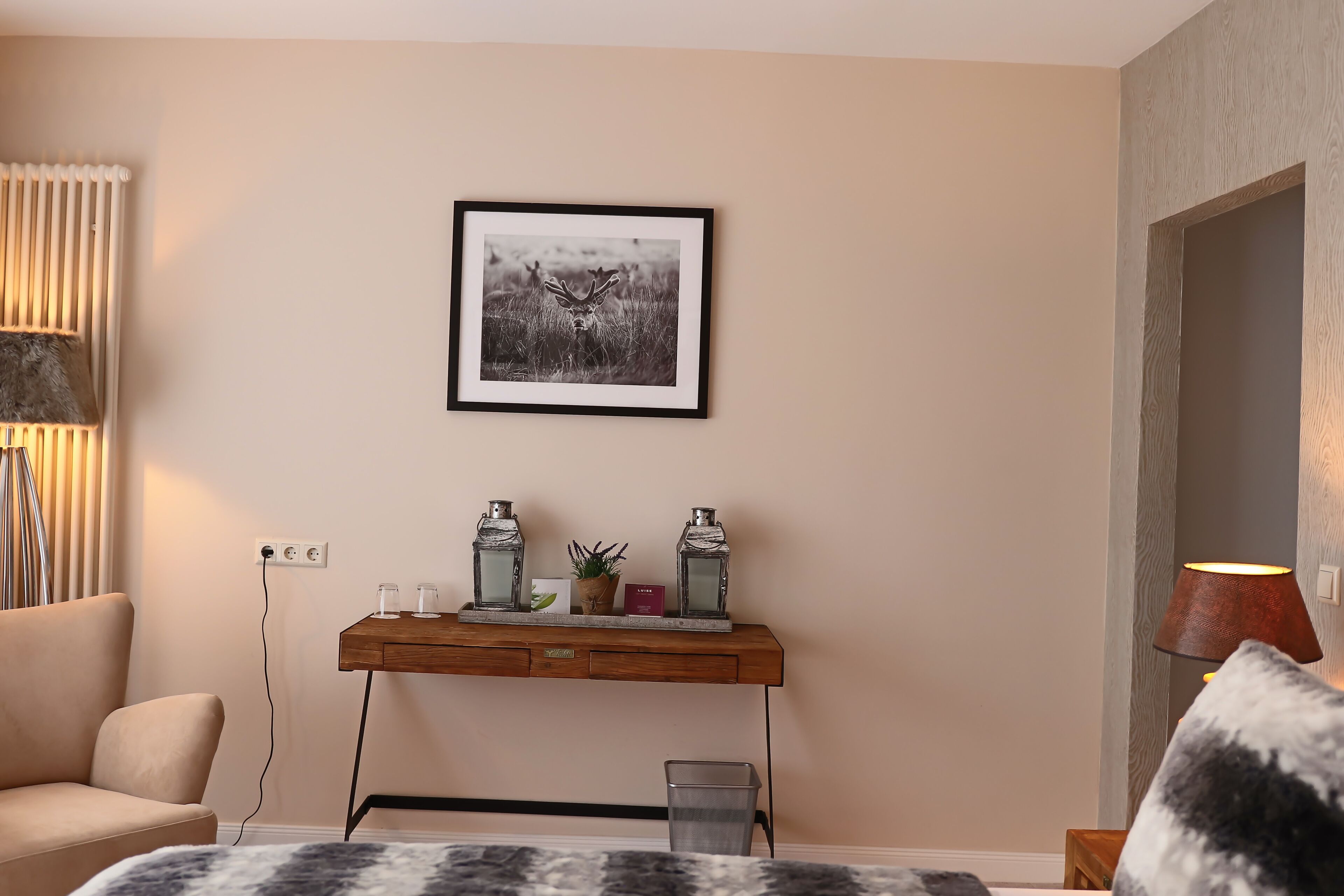 deluxe double room | desk, blackout curtains, soundproofing, iron/ironing board