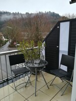 Habitación estándar doble, 2 camas individuales | Vistas del balcón