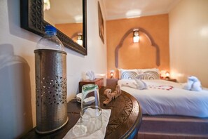Standard Double Room, Ensuite | Egyptian cotton sheets, premium bedding, in-room safe - Riad Mboja Chez Ali Baba (Marrakech)