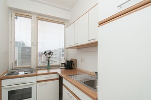 Apartment (Nr. 5 - incl € 29 cleaning fee) | Private kitchen | Fridge, microwave, oven, stovetop - City-Appartements (Hamburg)