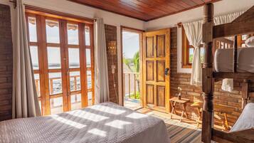 Superior Triple Room, 1 Bedroom, Private Bathroom, Ocean View | 1 bedroom, soundproofing, free WiFi, bed sheets