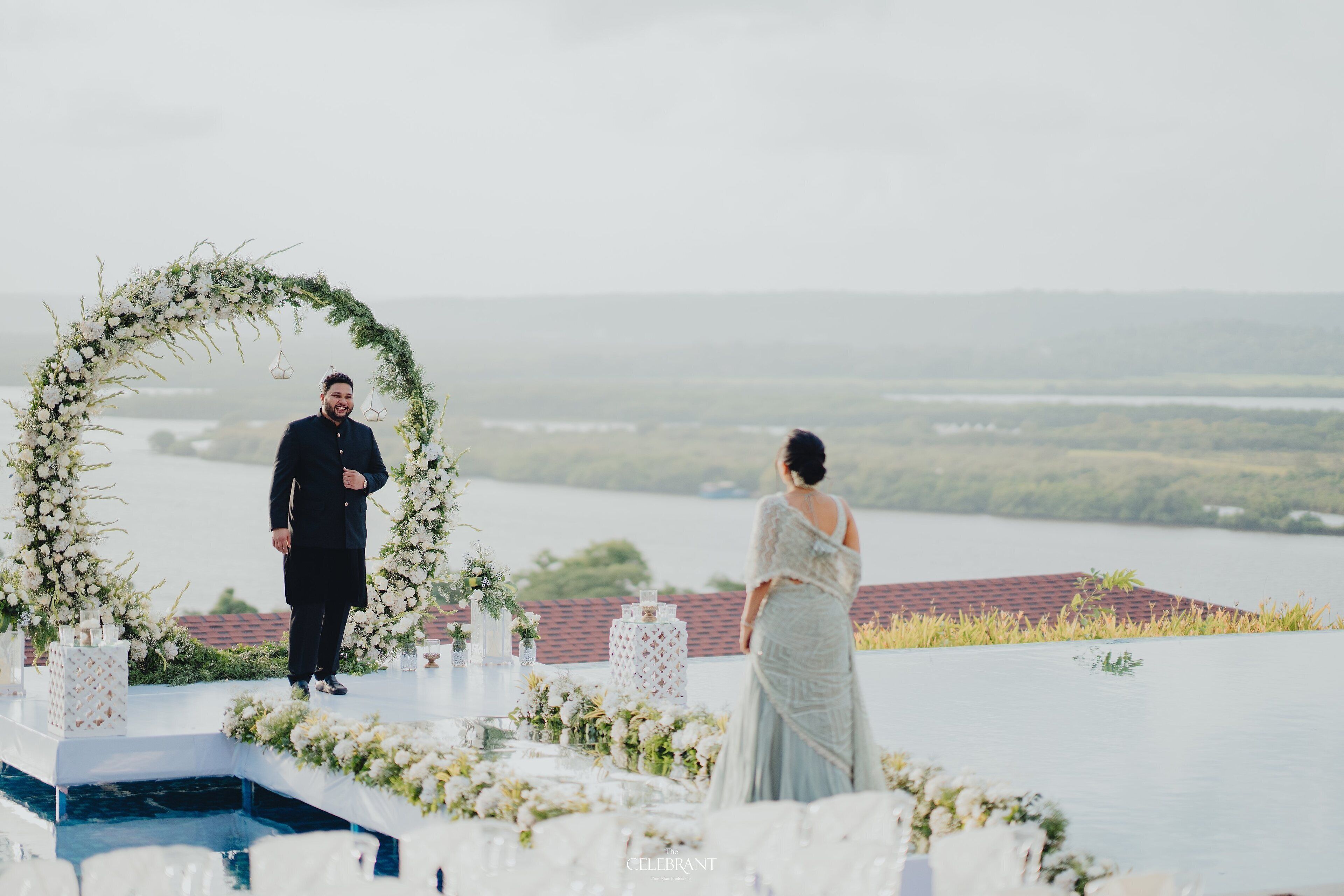 outdoor wedding area
