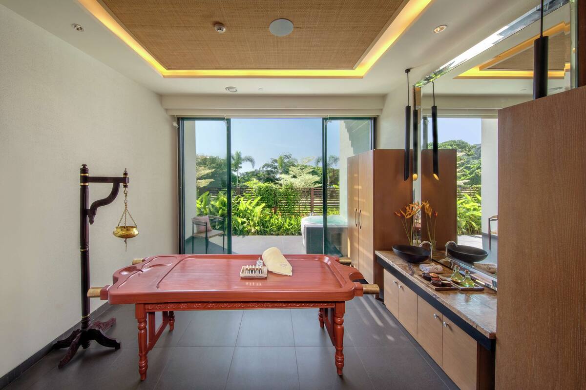 couples treatment room(s), steam room, body treatments, aromatherapy