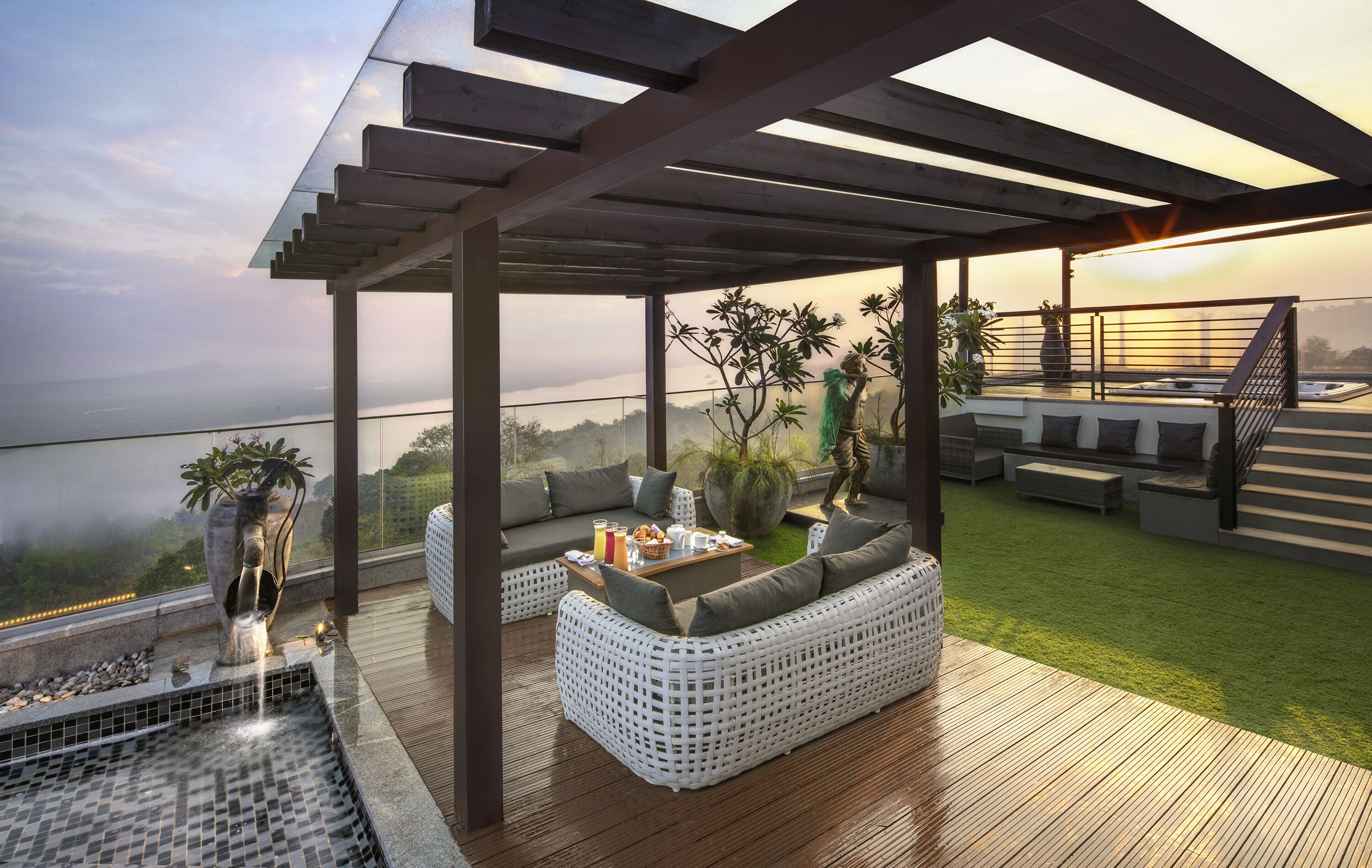 presidential suite, river view | terrace/patio