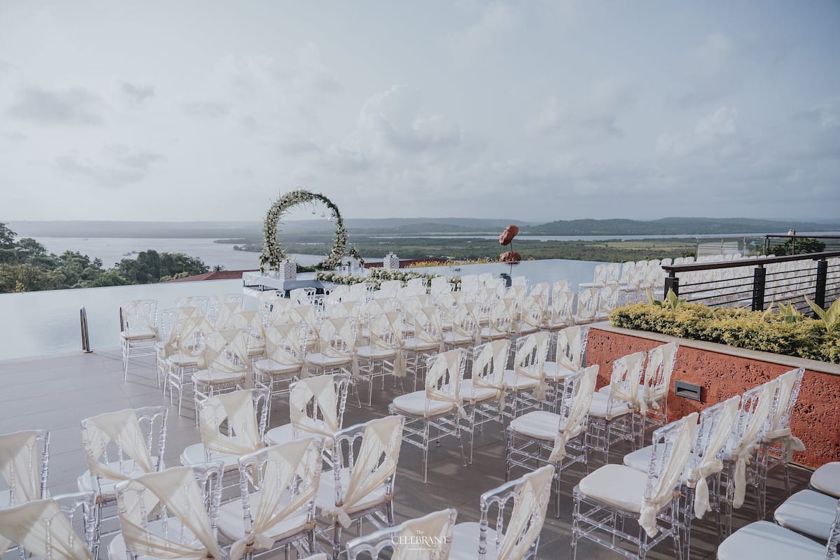 outdoor wedding area