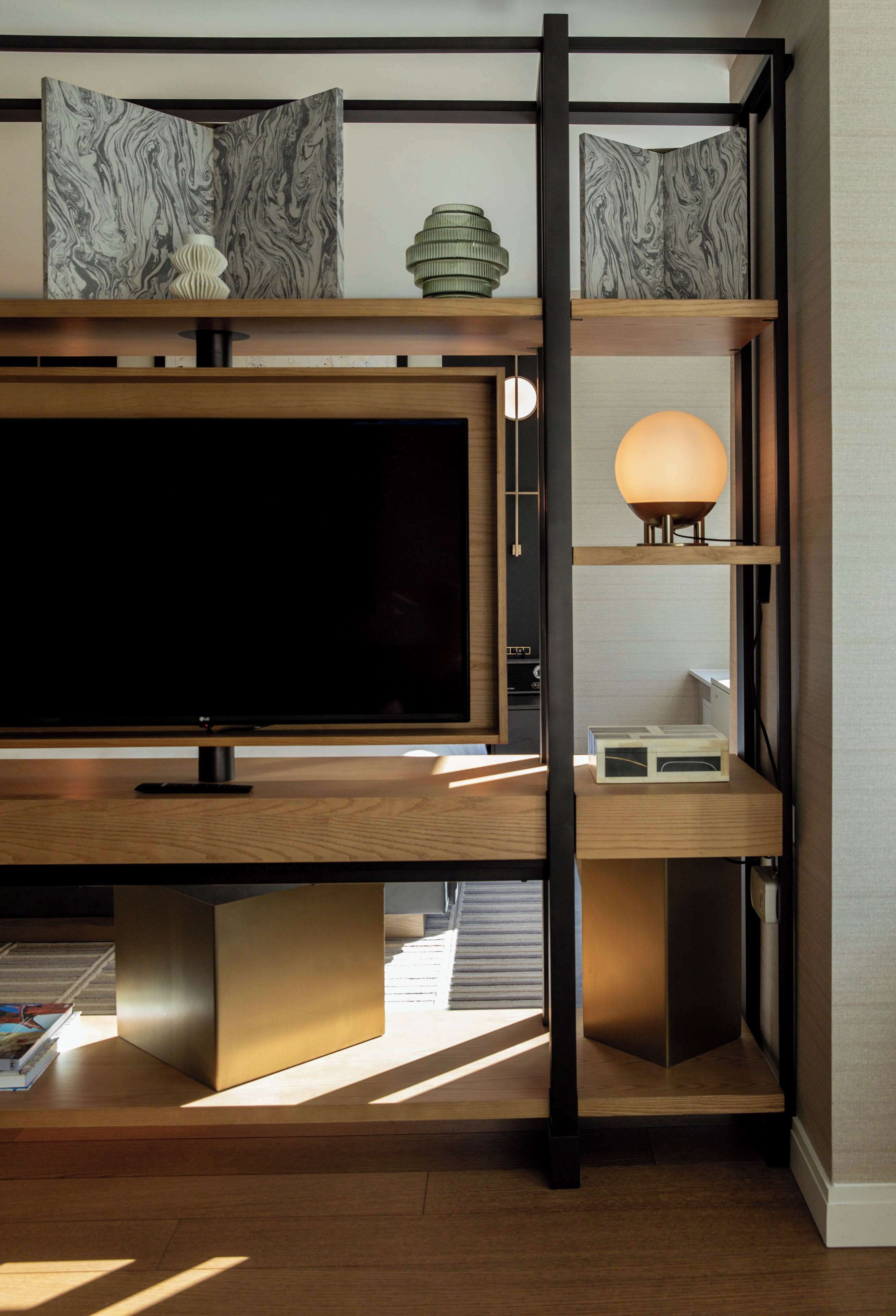 in-room safe, laptop workspace, iron/ironing board