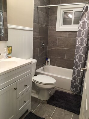 Hair dryer, towels