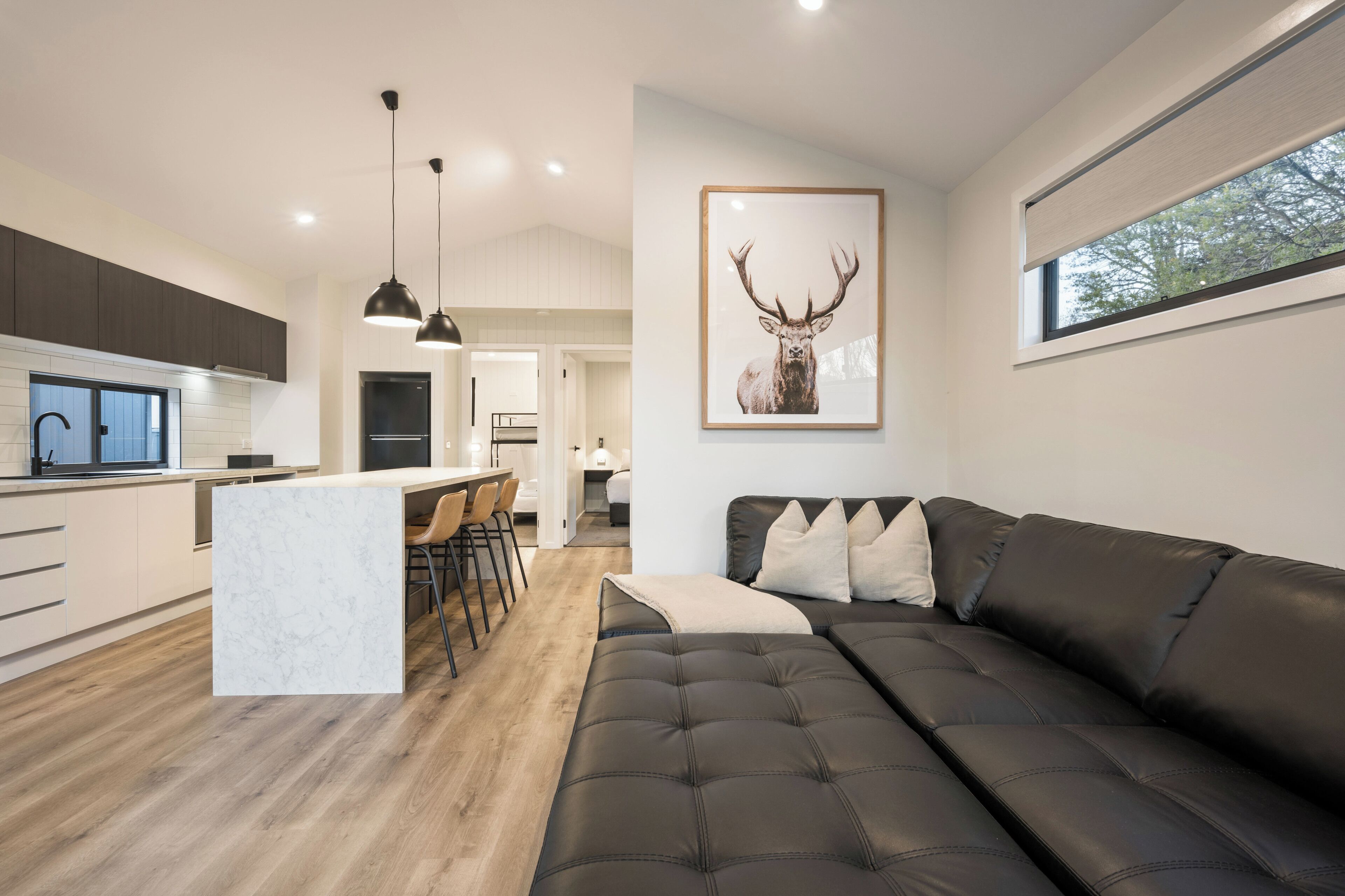 Cabana superluxo, 2 quartos | Individualmente mobiliados, ferros/tábuas de passar roupa