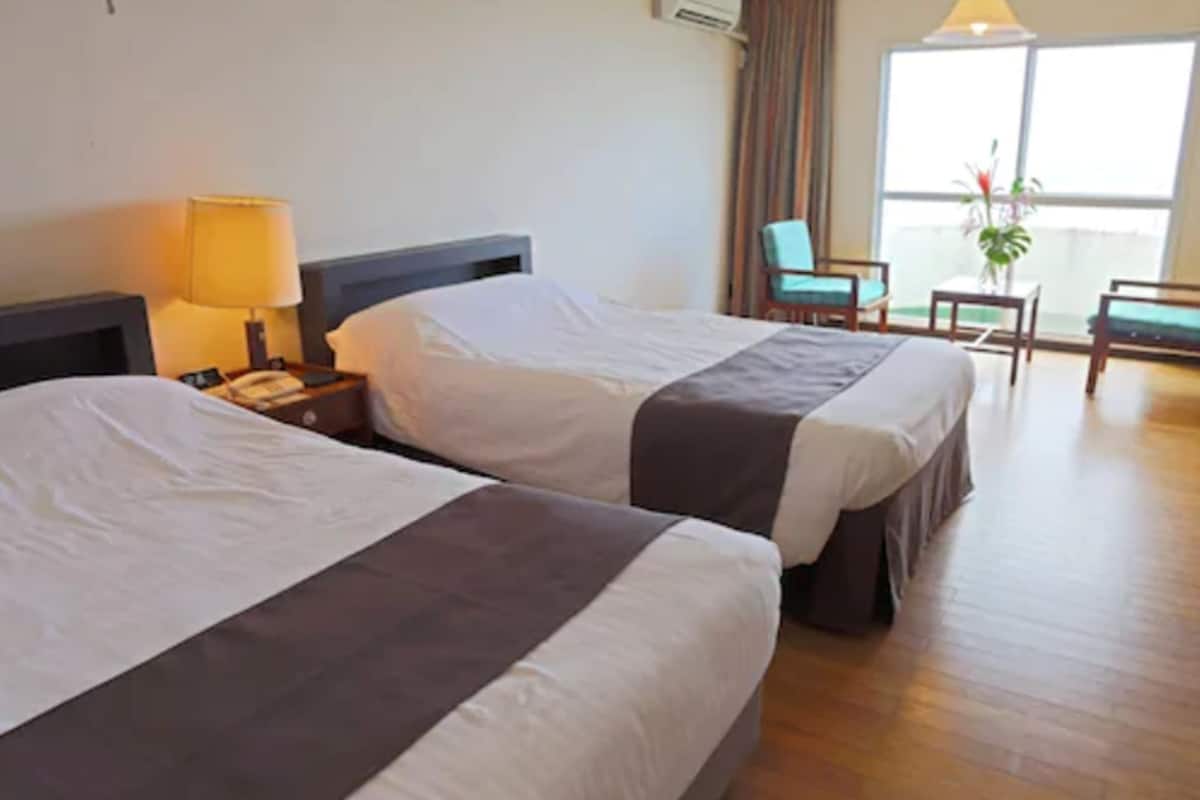 twin room, non smoking, ocean view | desk, iron/ironing board, free wifi