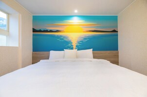 高級雙人房 | 書桌、遮光布/窗簾、免費無線上網、床單