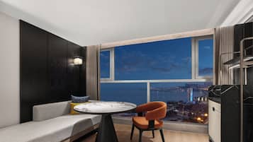 Minibar, in-room safe, desk, blackout curtains