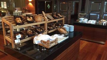 Daily buffet breakfast (EUR 15 per person)