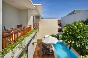4 Bedroom Private Pool Villa Water Slide | Terrace/patio - Daha Mansions Seminyak (Seminyak)