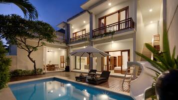 4 Bedroom Private Pool Villa Water Slide | Garden view