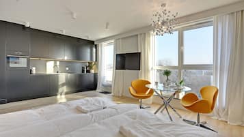 Studio, Balkon (with parking - 45B) | Bügeleisen/Bügelbrett, kostenloses WLAN