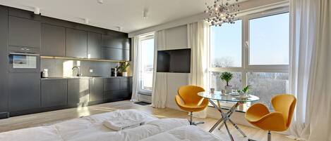 Studio, balkong (with parking - 45B) | Strykejern/-brett og wi-fi (inkludert)