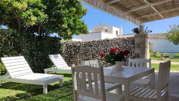 Family Apartment, Courtyard Area | 1 bedroom, premium bedding, memory foam beds, blackout drapes