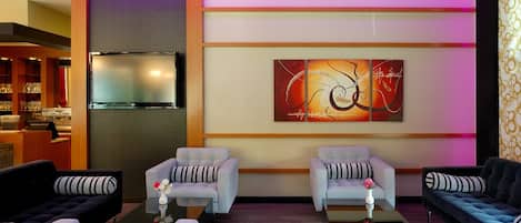 Siddeområde i lobbyen